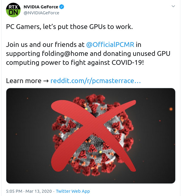 Nvidi calls for Help Covid19