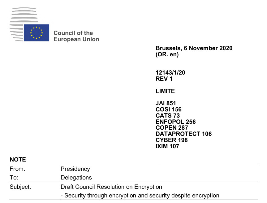 EU Generalschlüssel für verschlüsselte Chats
