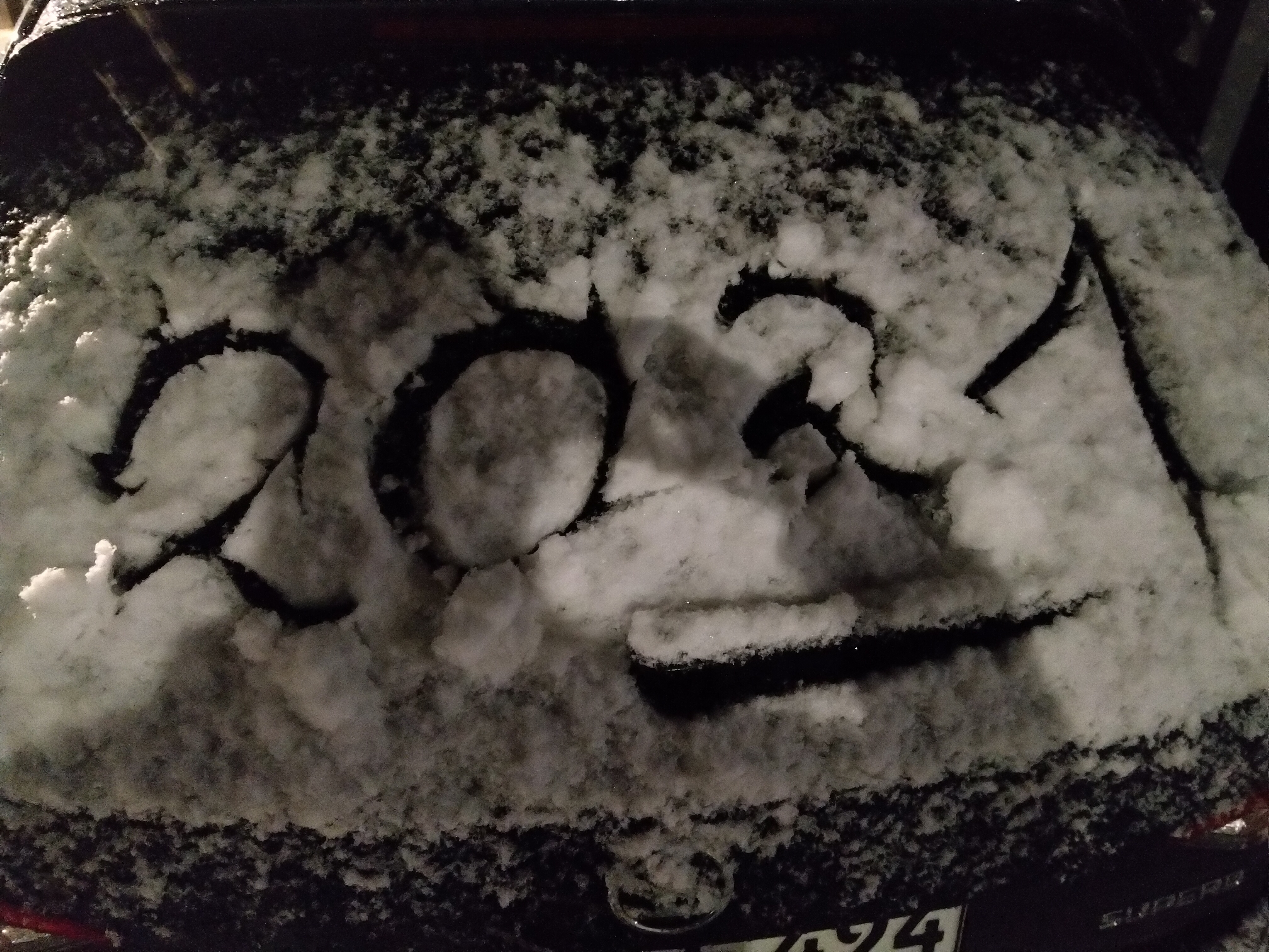 Schneelfall zu Silvester