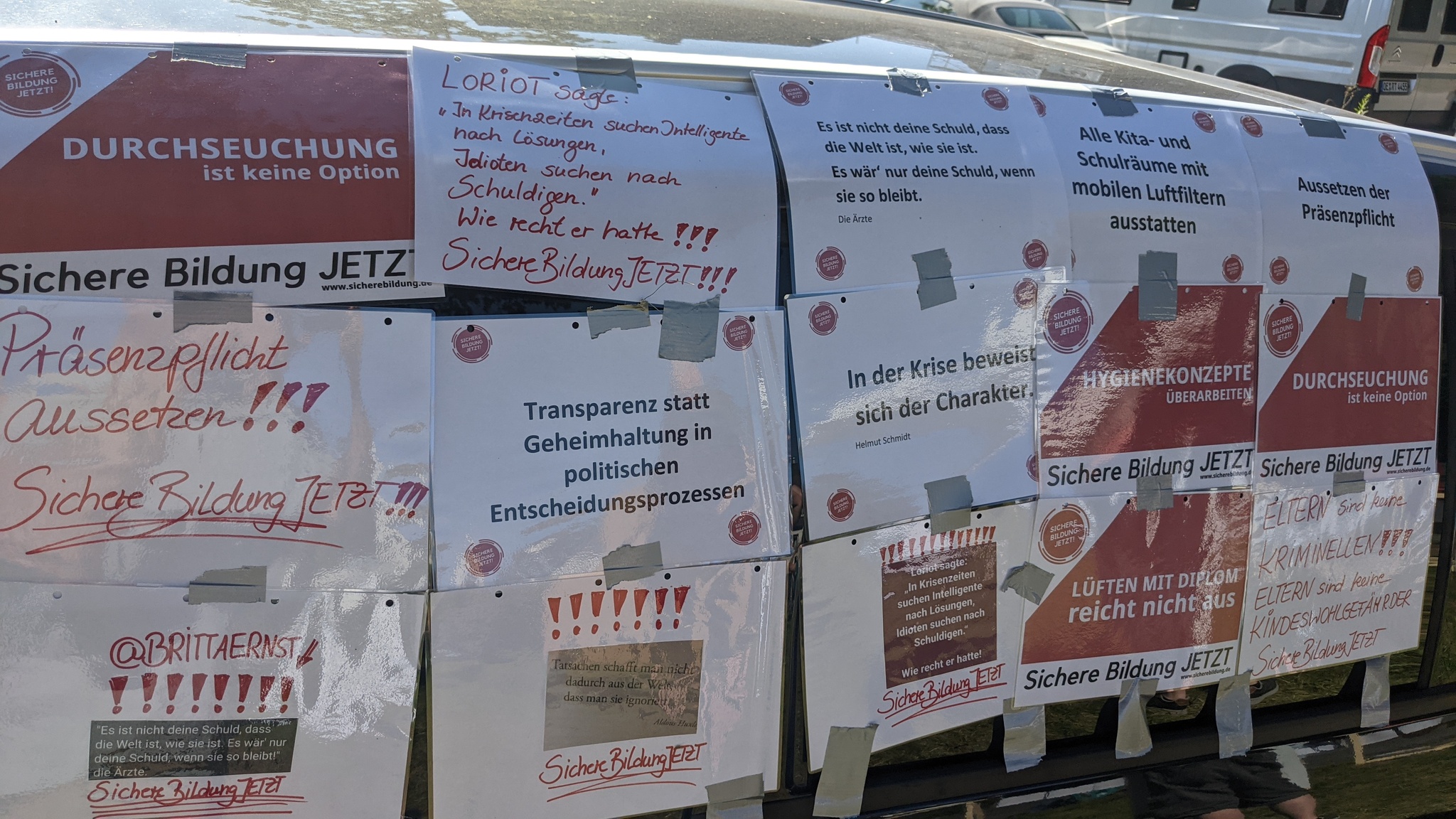 Kundgebung sichere Schulen in Olpe 14.8