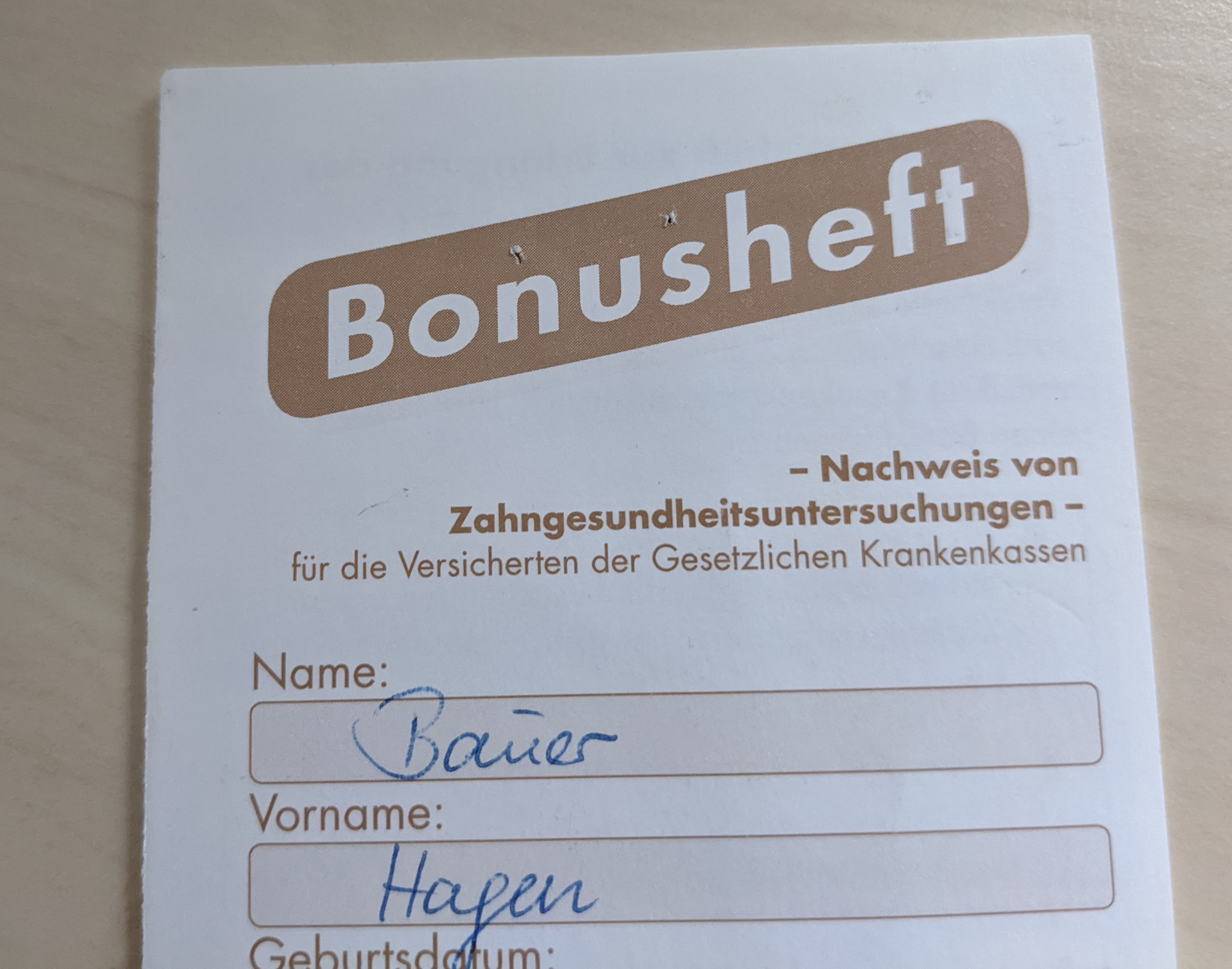 Bonusheft