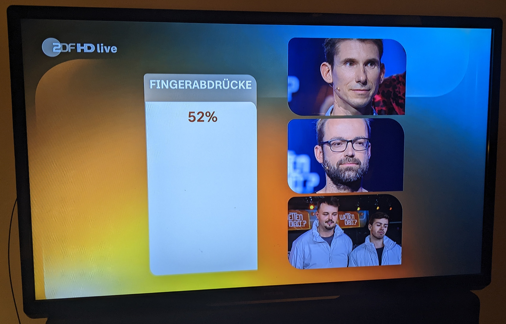 Foto von Fernsehsendung Wetten Das mit Marten als Wettköning 