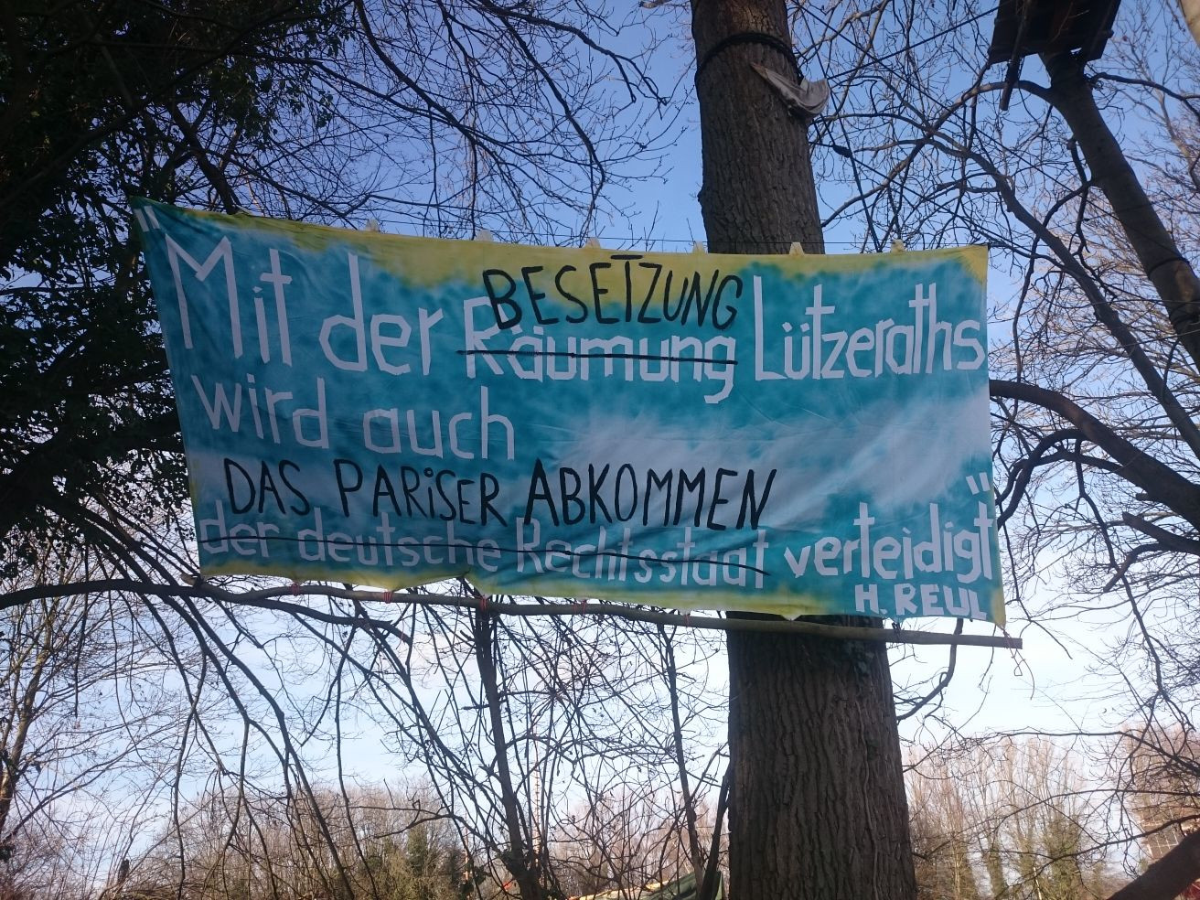 Banner in Lützerath