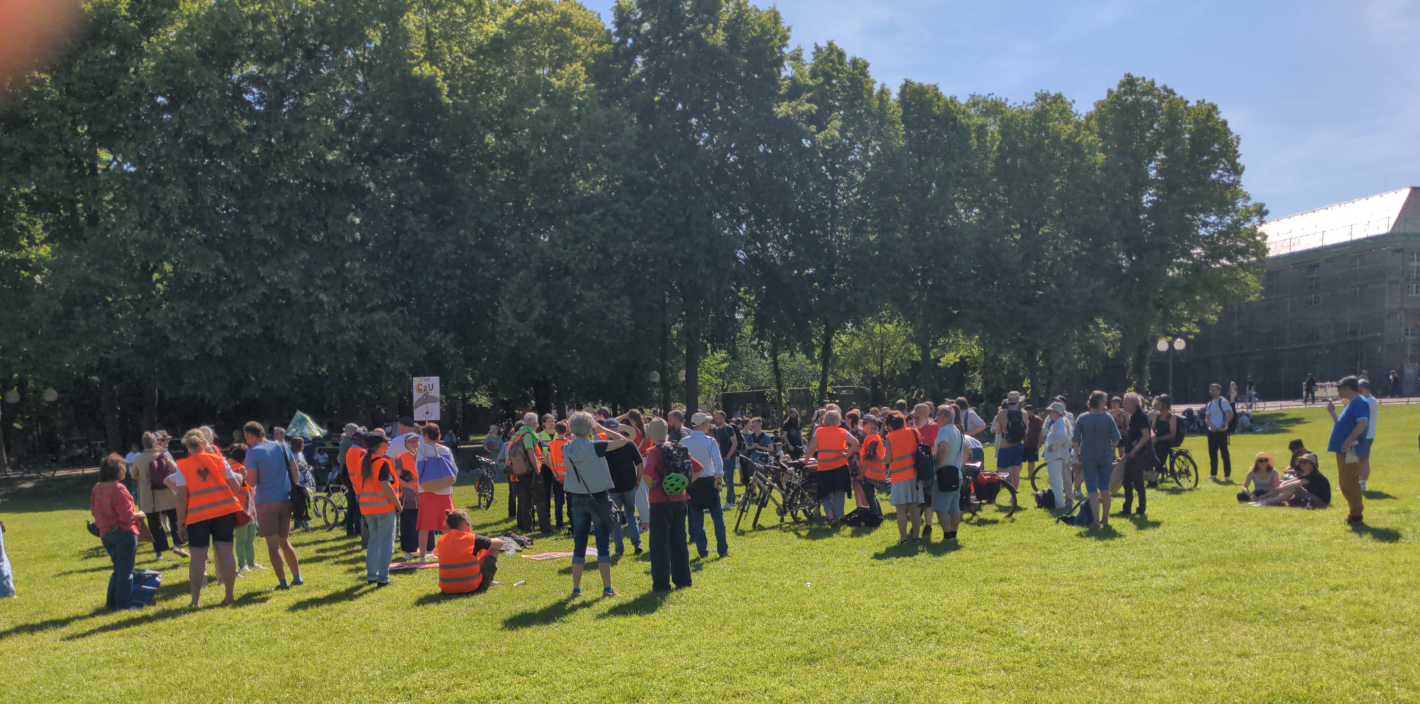 Solidaritätsdemonstration für die Letzte Generation