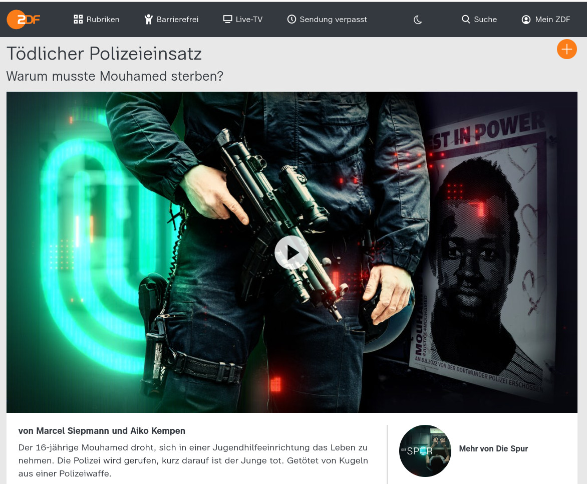Screenshot zu ZDF Reportage 