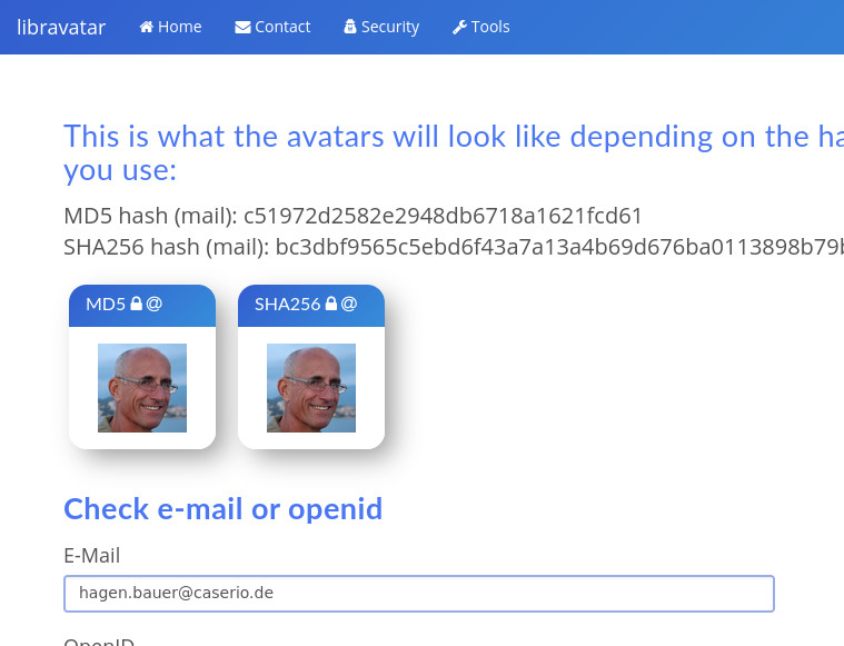 libravatar check tool