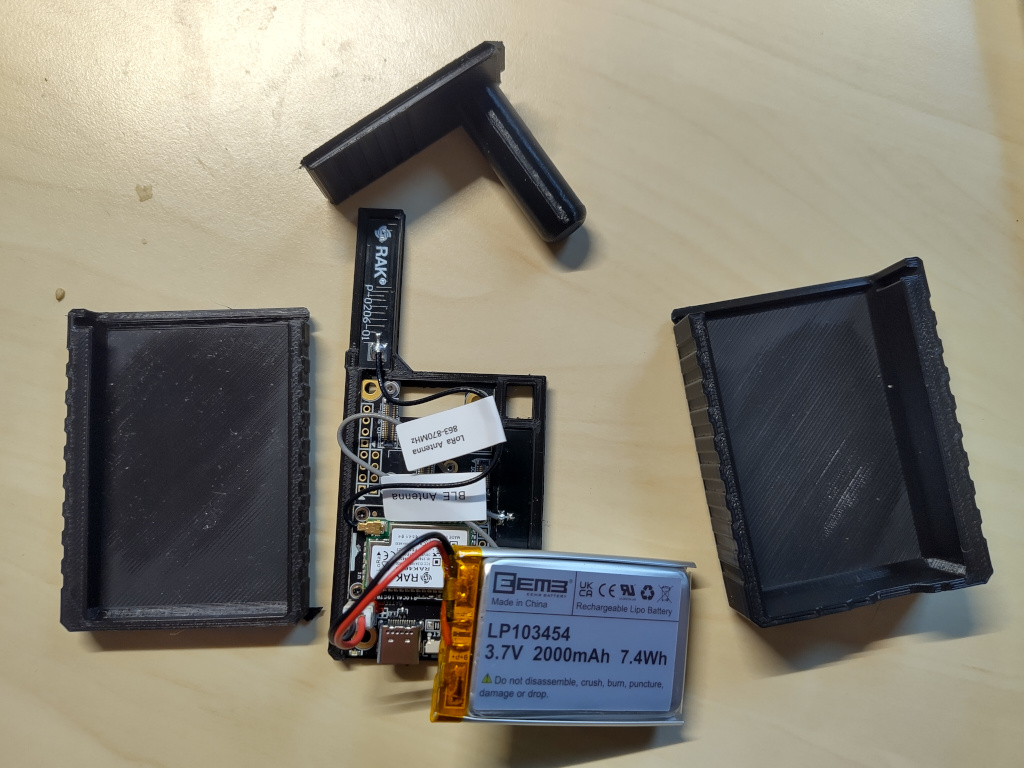 Meshtastic WisMesh Starter Kit mit offenem 3D Druck Gehäuse