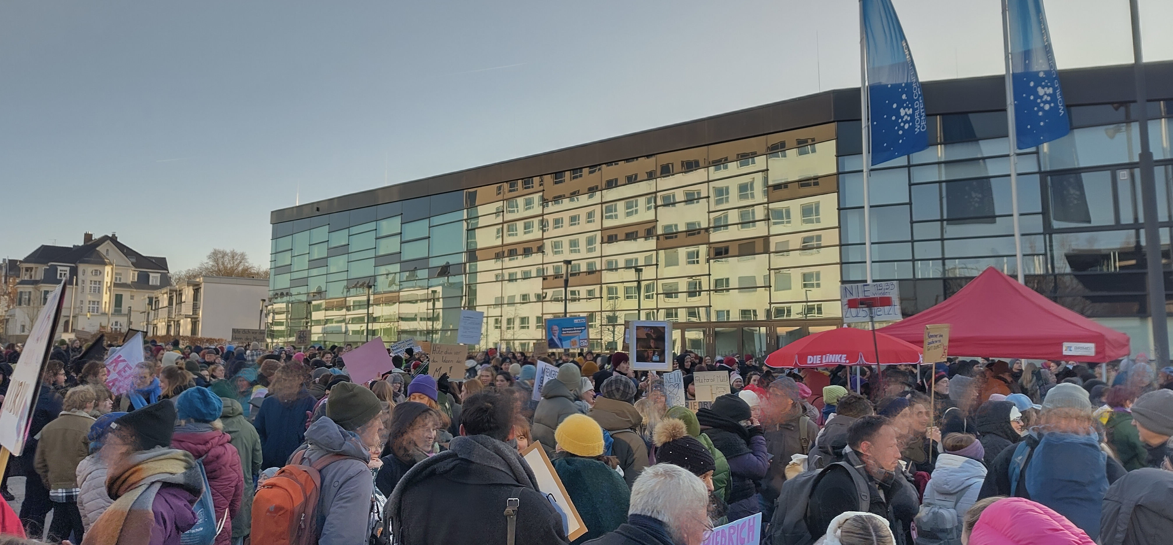 Demonstration gegen die CDU in Bonn