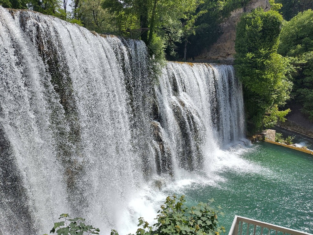 Wasserfall in Jajce
