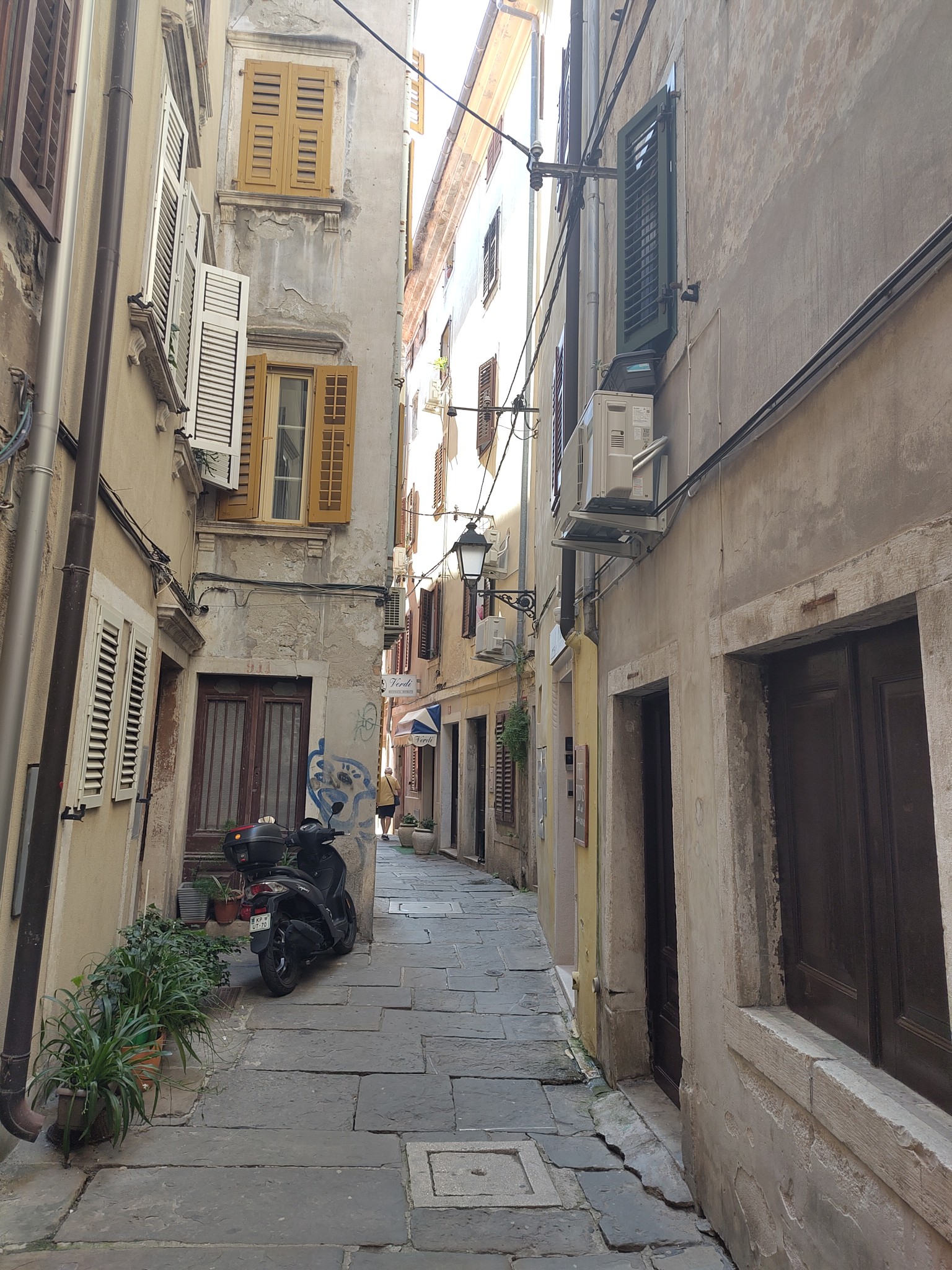 Ein Platz in der Stadt Piran