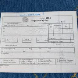 Ein handgeschriebenes Bahnticket