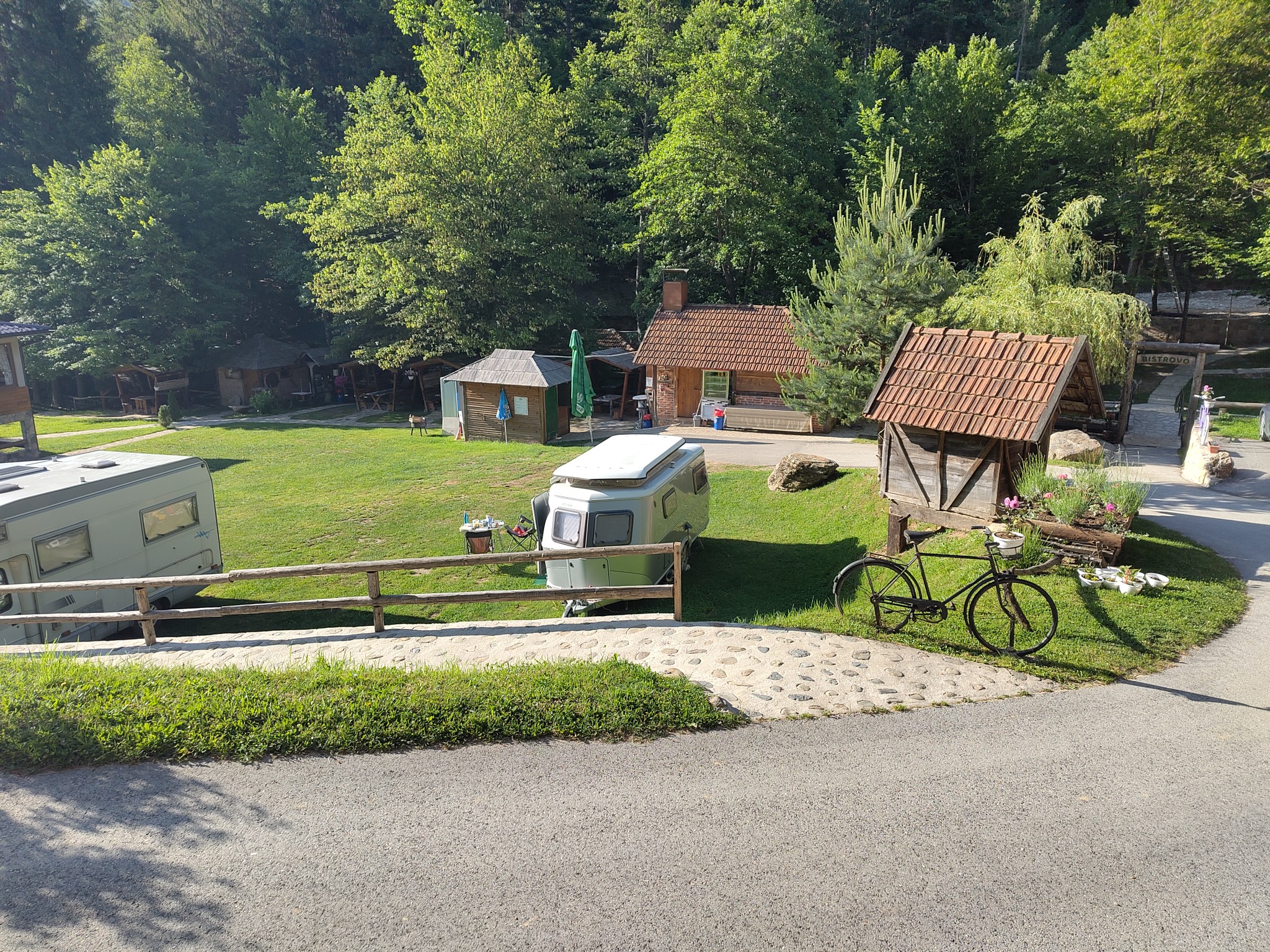Restaurant am/über eine Bach