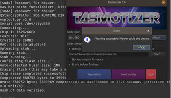 Tasmotizer beendet