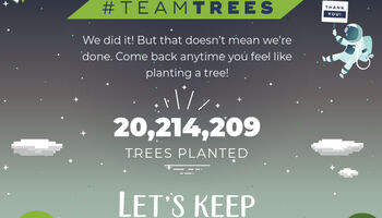 Teamtrees erreicht Spendenziel von 20 Millionen