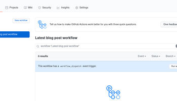 Github Action starten