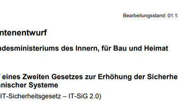 Referententwurf 2. IT Sicherheitsgesetz