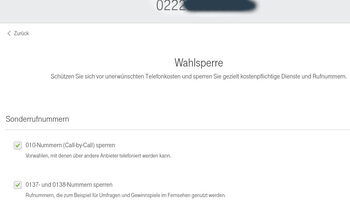 Telekom Drittanbietersperre einrichten
